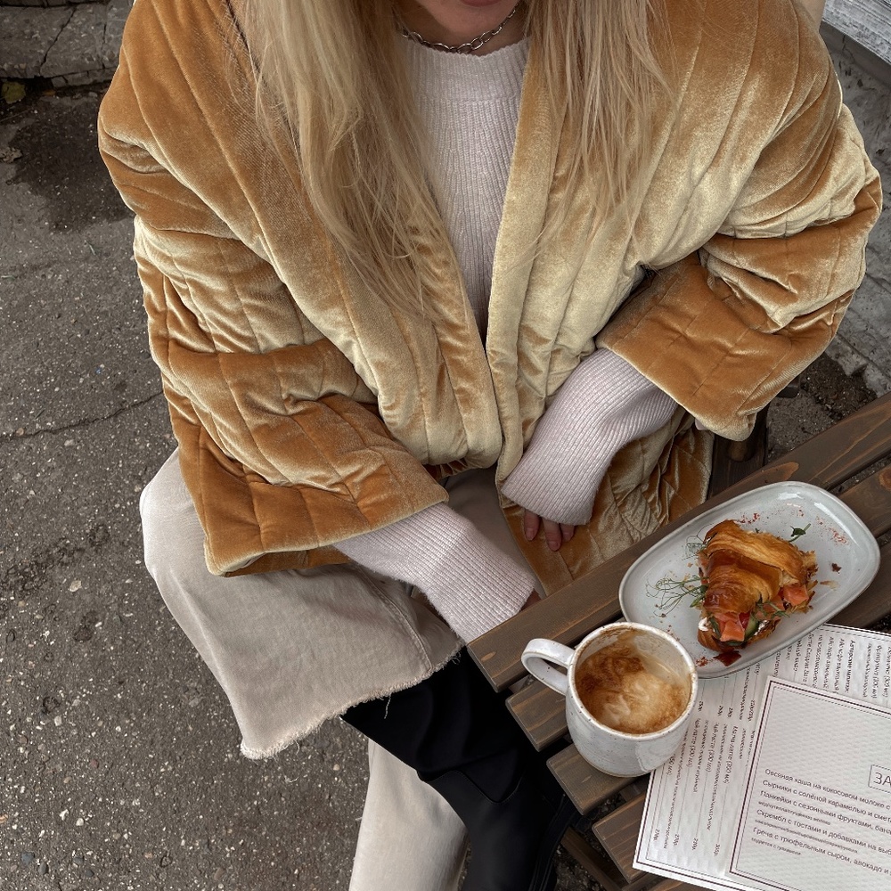Quilted Velvet Jacket